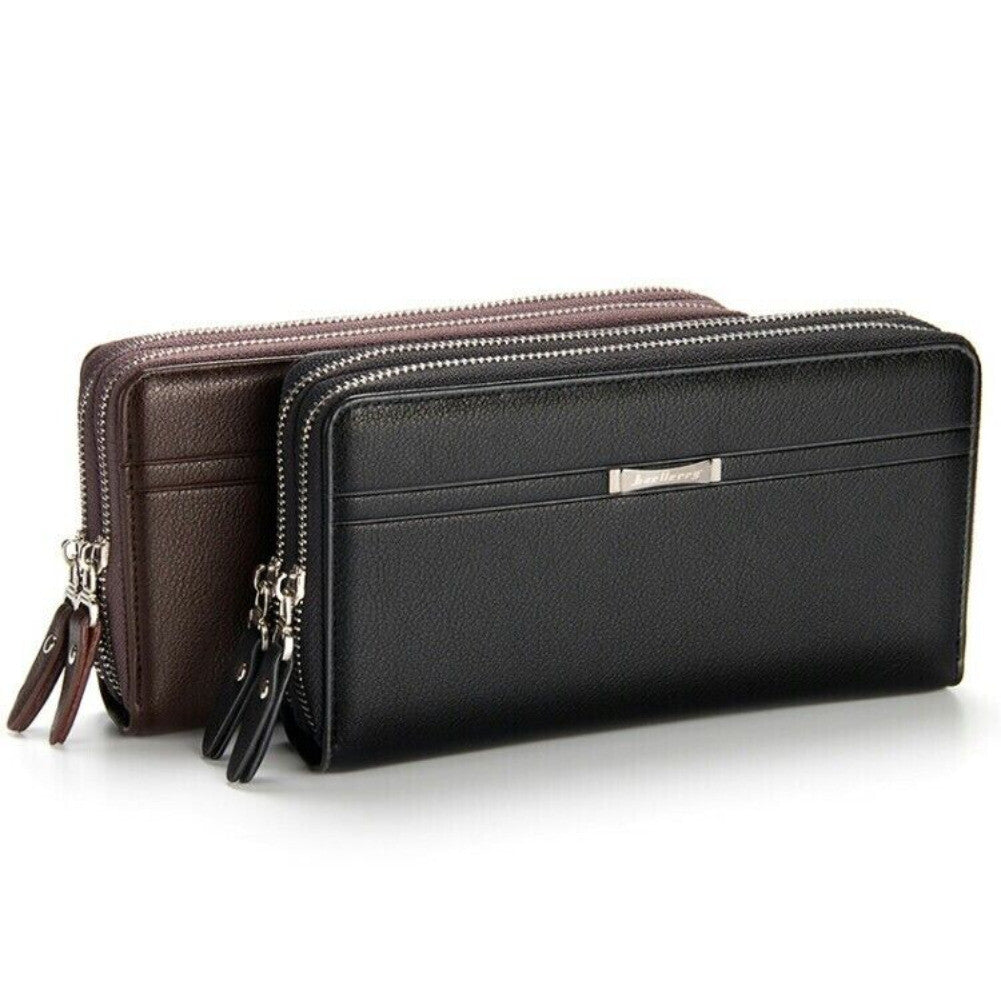 Men'S Leather Wallet Business Clutch Handbag Wallet Purse Mobile Phone Bag USA
