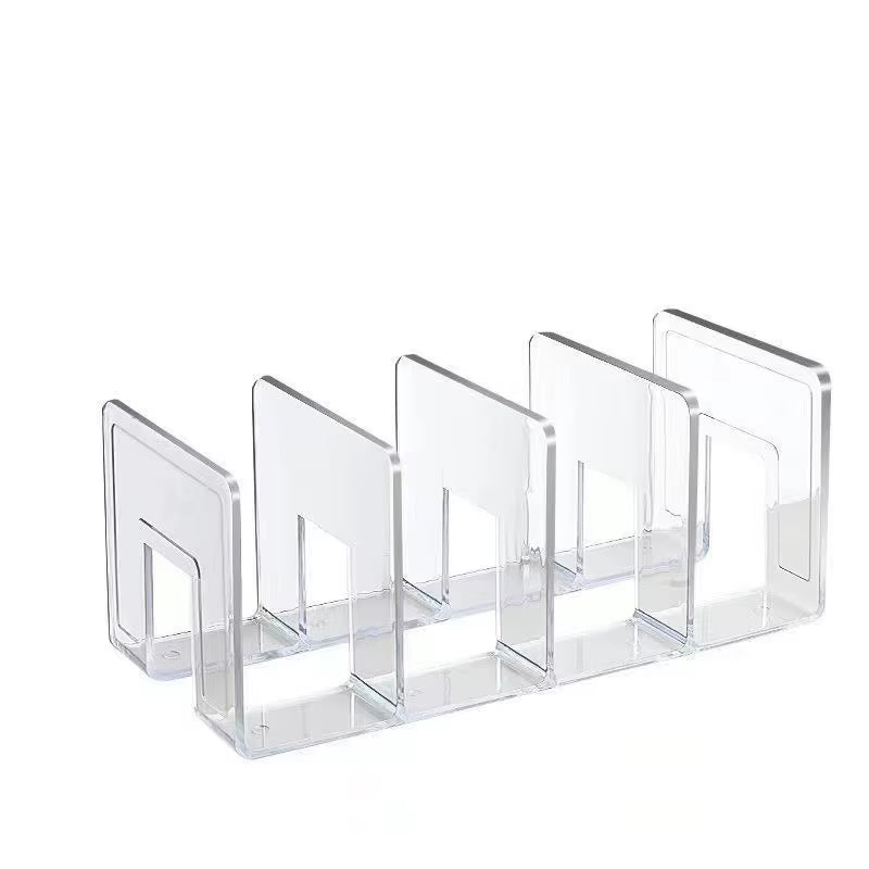 Clear Plastic Purse Handbag Organizer 4 Sections Bag Closet Shelf Divider Purse Display Stand Handbag Storage Organizer Holder