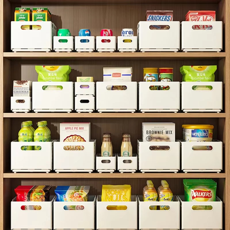 1/2/3PCS Retractable Drawer Organizer Adjustable Cabinet Storage Box Stackable Kitchen Organizers Sorting Storage Box for Home