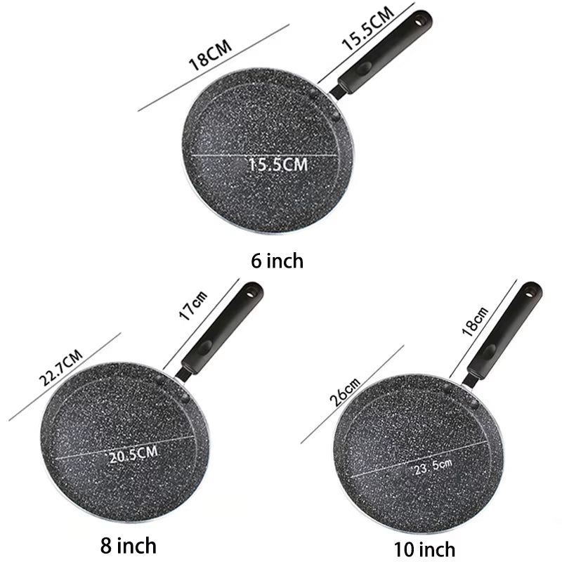 Non Stick Frying Pan 18/22/26CM Breakfast Pancake Egg Steak Frying Pot Pizza Panckae Pans with Handle Cooking Tool Cookware Set