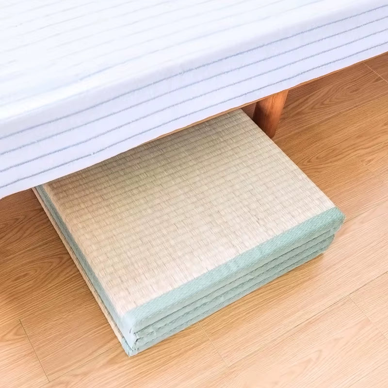 Folding Japanesecomfortable Tatami Mattress Mat Rectangle Large Foldable Floor Straw Mat for Sleeping Tatami Mat Flooring