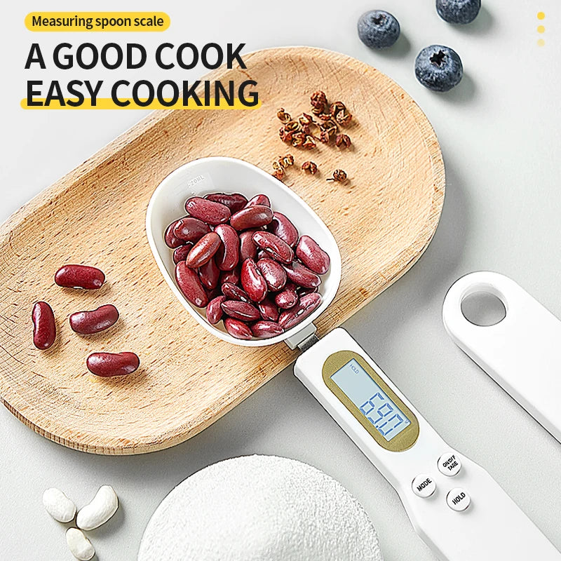 500G Electronic Kitchen Scale Coffee Scoop Digital Measurement with LCD Display Dog Food Milk Powder Tea Weighing Baking Tools