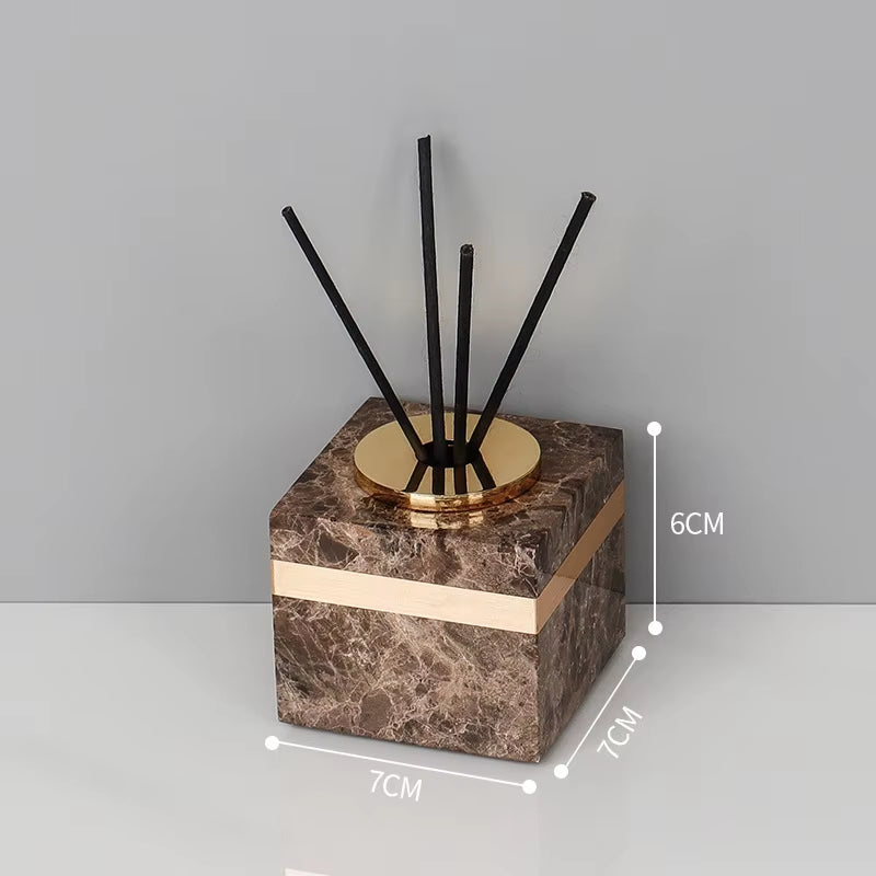 Emperador Dark Natural Marble Bathroom Set Luxury Stone Toothbrush Holder Tooth Mug Soap Dispenser Bathroom Accessories