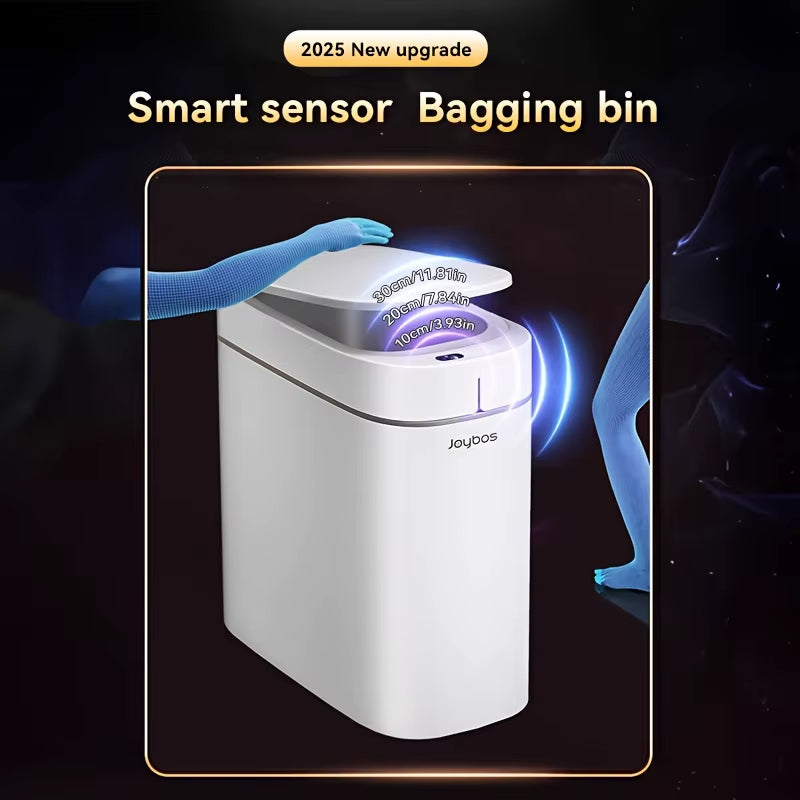 Smart Sensor Garbage Bathroom Trash Can Automatic Adsorption Bag Household Toilet Induction Waterproof Garbage Can Home Supplies