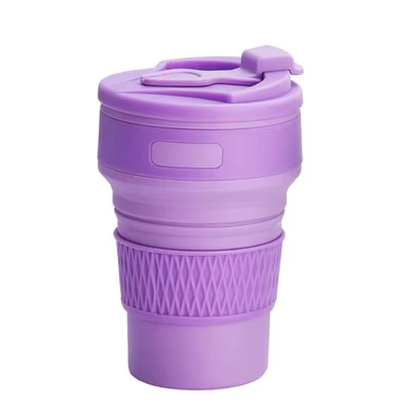 Silicone Folding Water Cup Portable Travel Sports Cup Outdoor Camping Portable Folding Coffee Cup Accompanying Water Cup