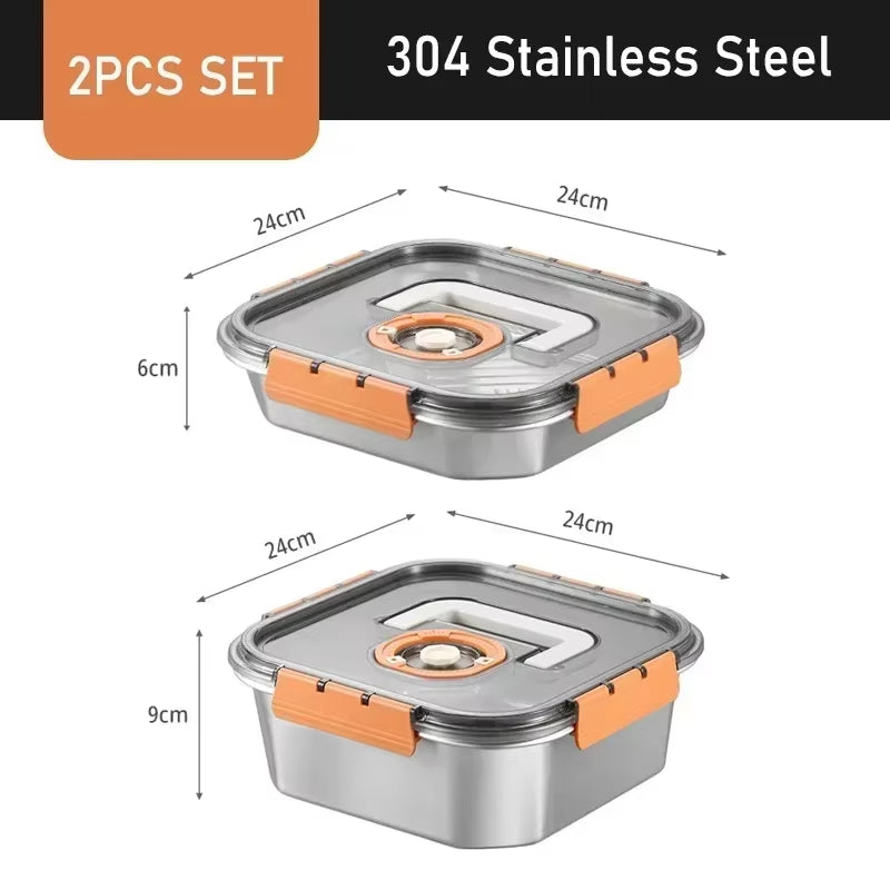 Vacuum Food Storage Box Fresh-Keeping Canister Sealed Storage Container Large Capacity Food Dispenser Kitchen Storage Box