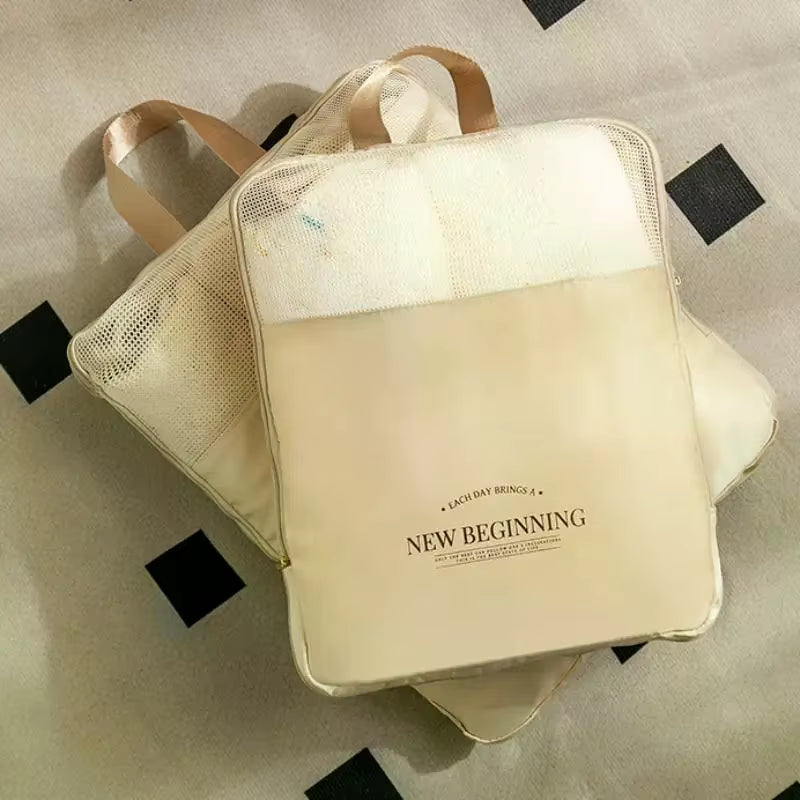 Travel Compression Packing Cube Travel Bag Luggage Organizer Travel Essentials Carry on Luggage Compression Storage Organizer