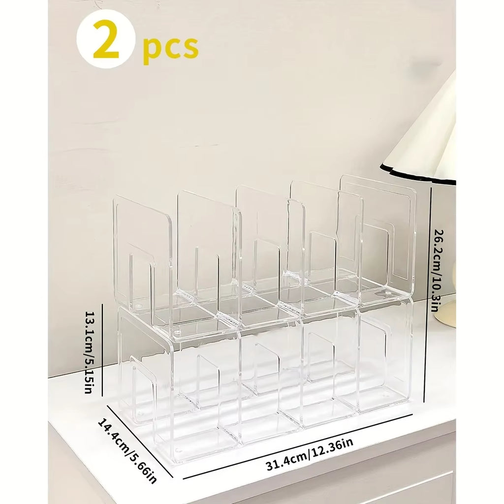 1/2-Piece Acrylic Handbag Organizer - Transparent Wardrobe Divider, Large-Capacity Storage Rack, Other (Accessories Organizer)