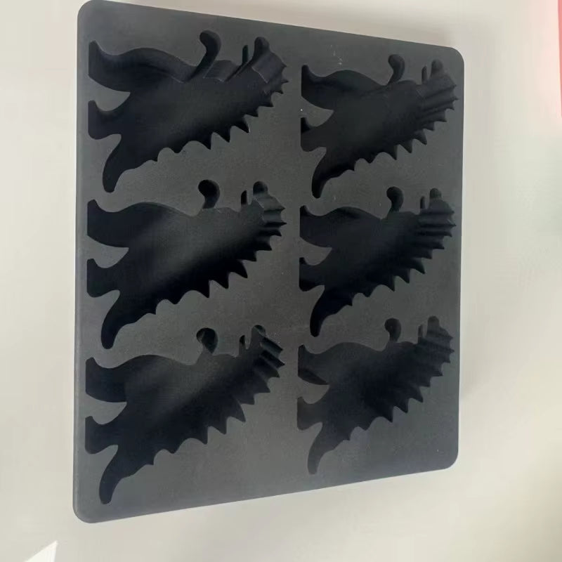 Monster Ice Mold Dinosaur Cake Decor Candy Jelly Baking Tool Candle Soap Mould Kitchen Silicone Cube Mold Makes 6 Giant Mold