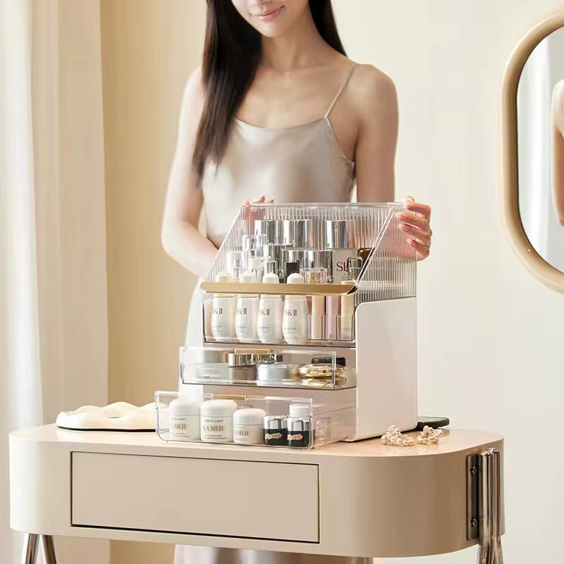 Desktop Makeup Container Drawer Large Box Cosmetic Large Capacity Storage Nail Jewelry Container Sundries Lipstick Organizer