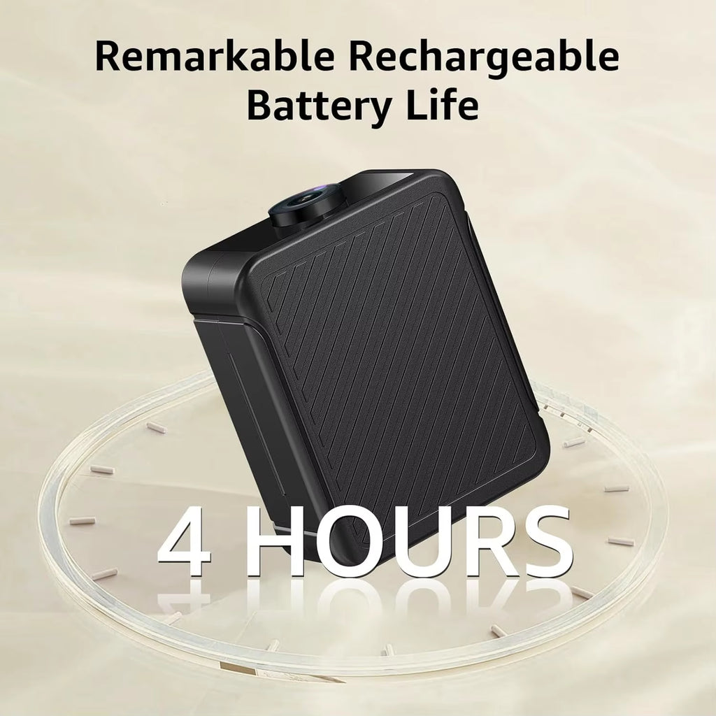 Indoor 4K Security Mini Camera Night Vision 4H Battery Life Motion Detection Alerts Sd/Cloud Storage Phone App Control Baby Cam