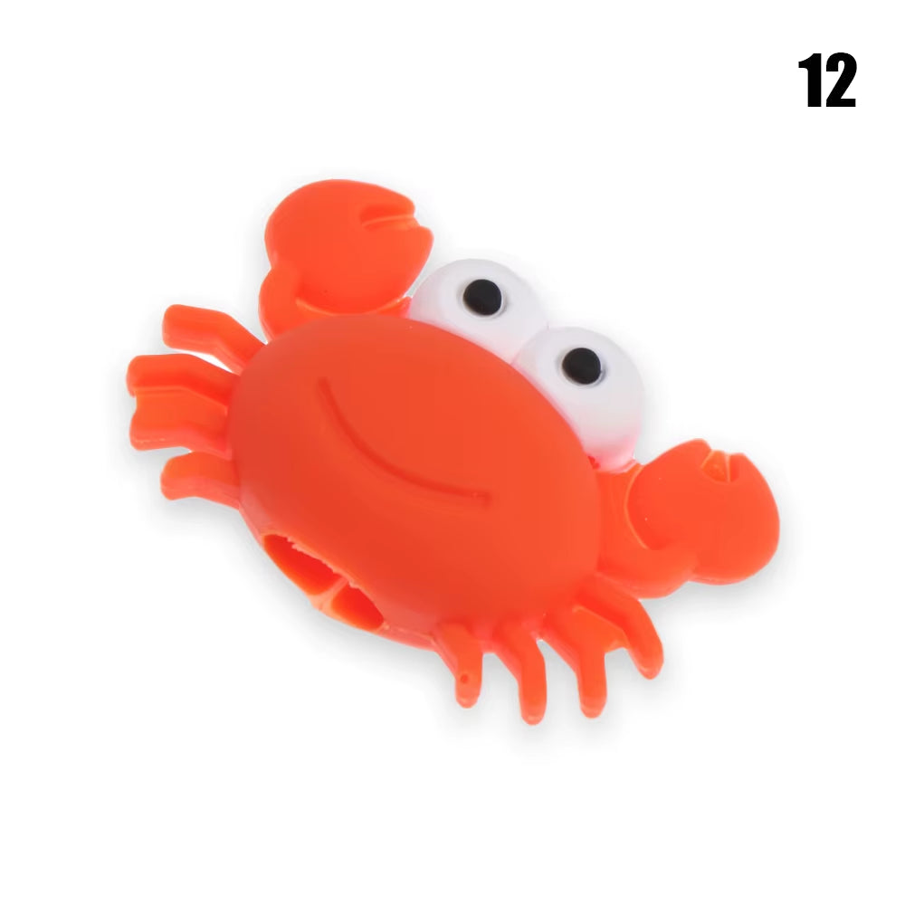 Cartoon Insect Shape Wire Cord Protector Silicone Case Data Line Cover Cute Animal Wired Earphone USB Charger Cable Protectors