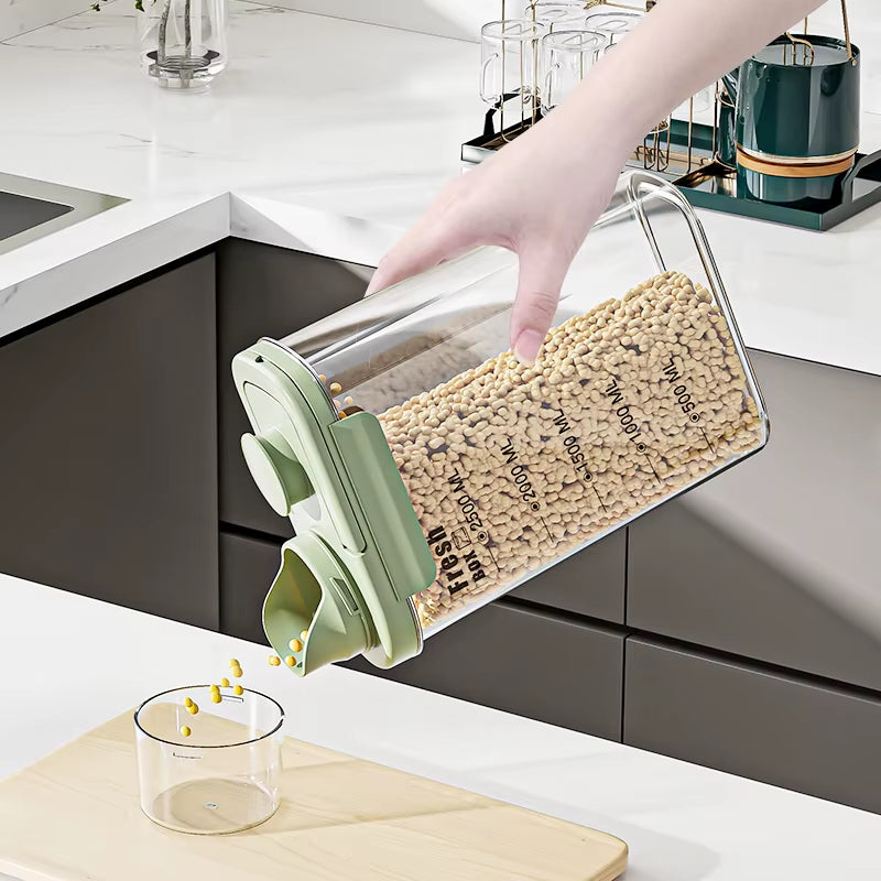 Kitchen Storage Dog Food Sealed Bucket Moisture-Proof Storage Bucket Box Pet Food Storage Bucket Large Capacity Storage Bucket