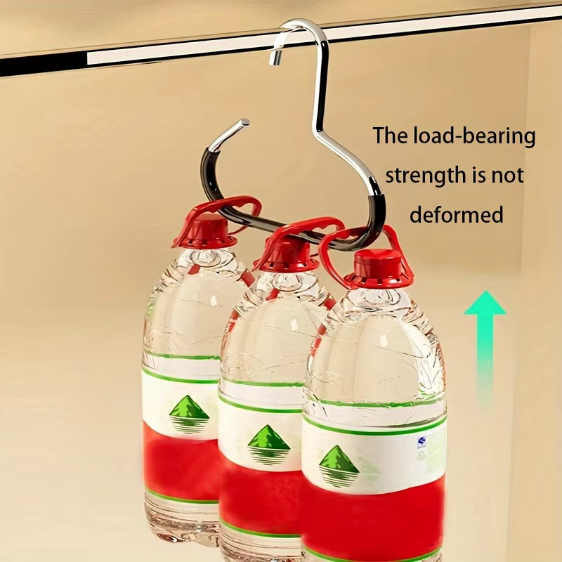 Versatile Manganese Steel round Hook Perfect for Hats Ties Scarves & Bags Strong Load-Bearing Non-Deformable Wall Hooks Heavy