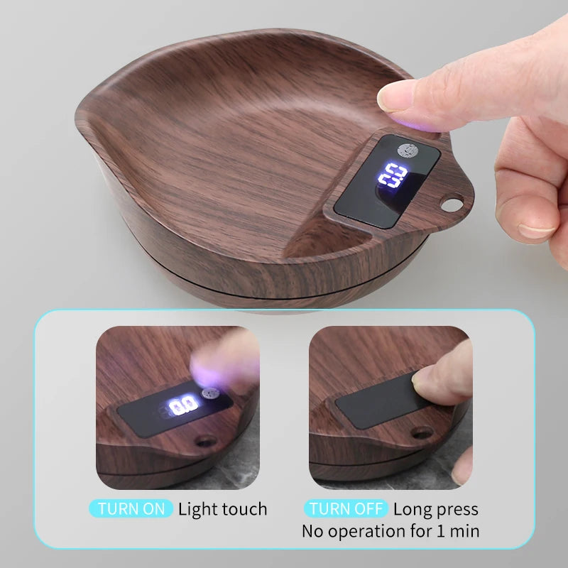 Coffee Scale Electronic Bean Measuring Scale ABS Espresso Weighing Display Tray Spray 0.1G Kitchen Barista Accessory