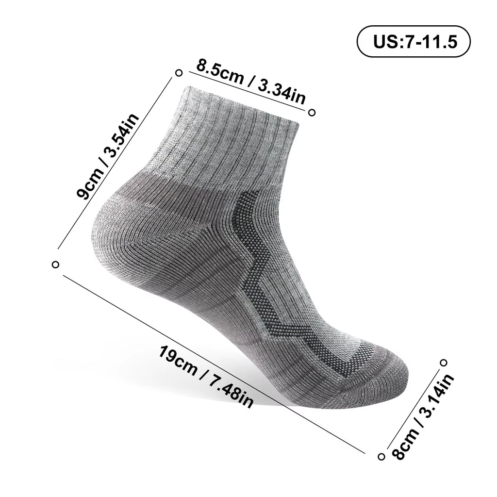 Merino Wool Socks for Men, Super Thick Hiking Socks Thermal Socks for Cold Weather Compression Running Sock for Man Women