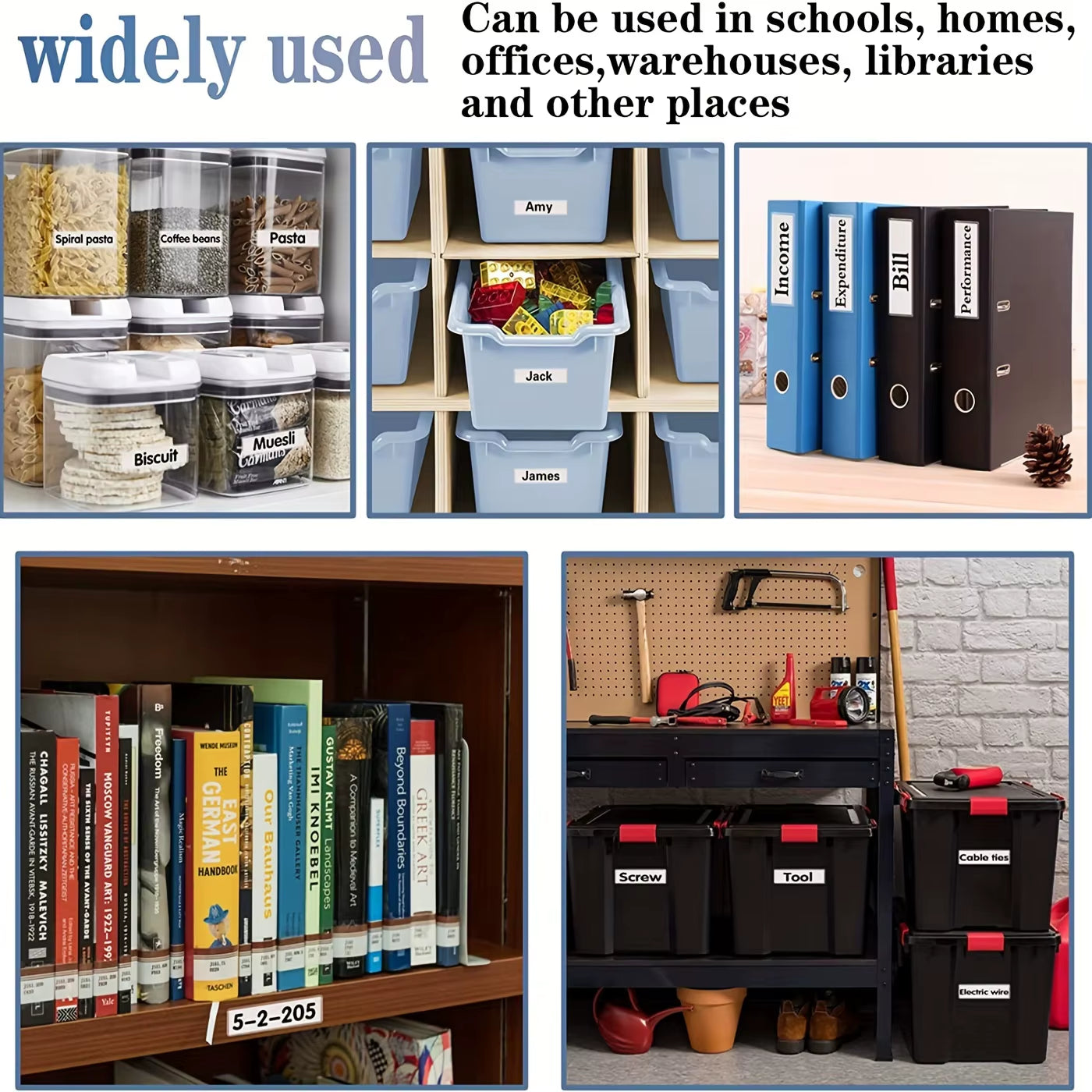 12Pcs Clear Adhesive Shelf Tag Pockets Index Card Label Holders for Organizing Classify Items Stationery Office Supplies