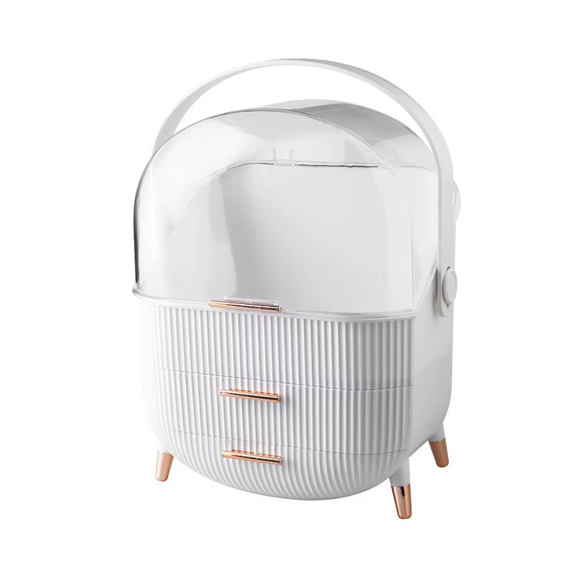 Cosmetic Storage Box Bathroom Big Capacity Waterproof Dustproof Jewelry Makeup Organizer Home Skin Care Make up Storage Drawer