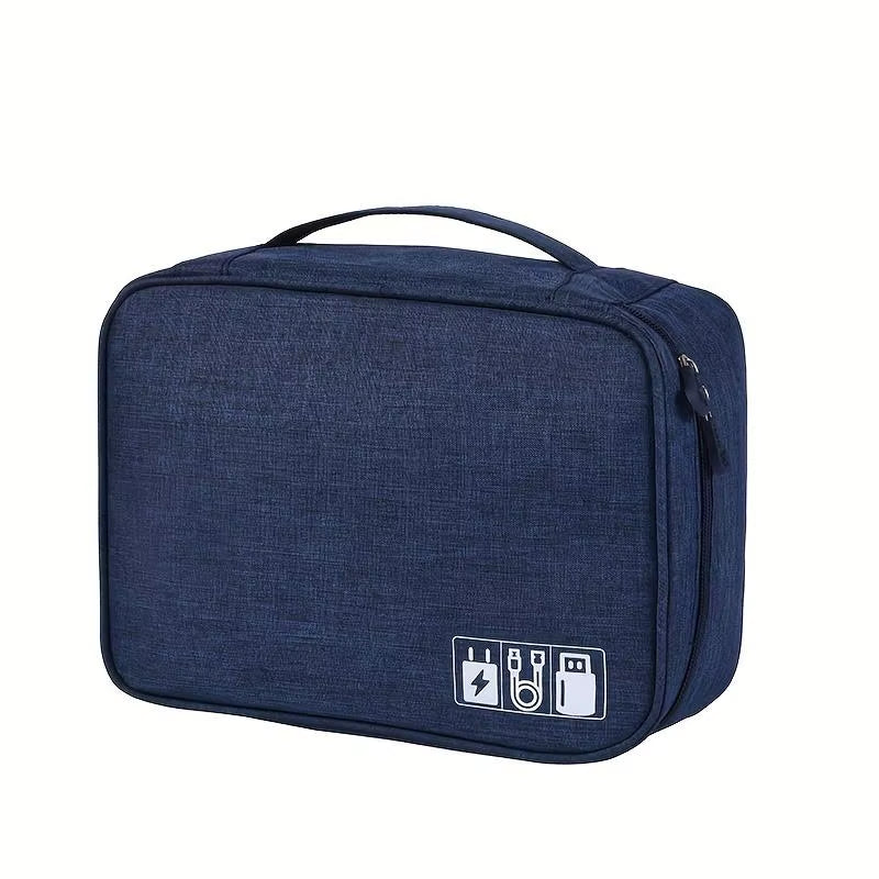Portable Cable Storage Bag Waterproof Digital Electronic Organizer USB Data Line Charger Plug Storage Bag Travel Cable Organizer