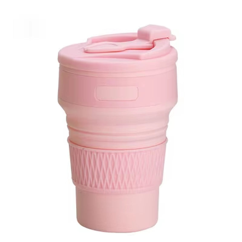 Silicone Folding Water Cup Portable Travel Sports Cup Outdoor Camping Portable Folding Coffee Cup Accompanying Water Cup