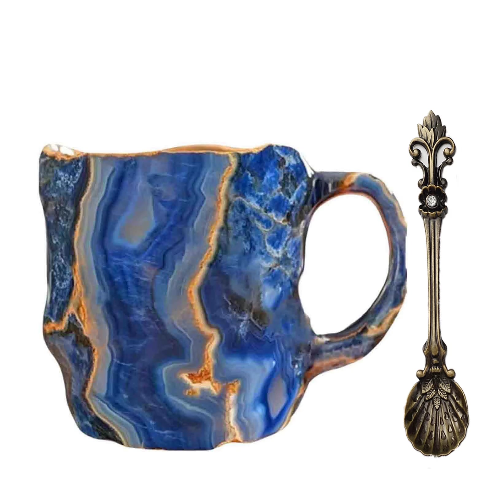 Mineral Crystal Coffee Mug 2025 New Multi-Colored Elegant Crystal Christmas Mugs Gift for Home and Office Kitchen Supplies