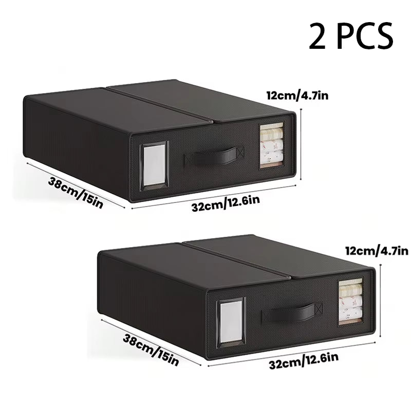 Bed Sheet Foldable Organiser Clothes, Comforter Organiser Large Capacity Zip-On Sheet Organiser for Sheets, Clothes,