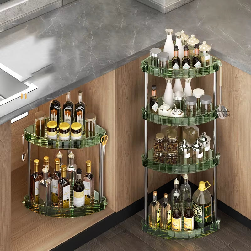 Bathroom Shelf Countertop Triangle Organizer Multi-Layer Washstand Corner Rack Multifunctional Kitchen Corner Storage Rack