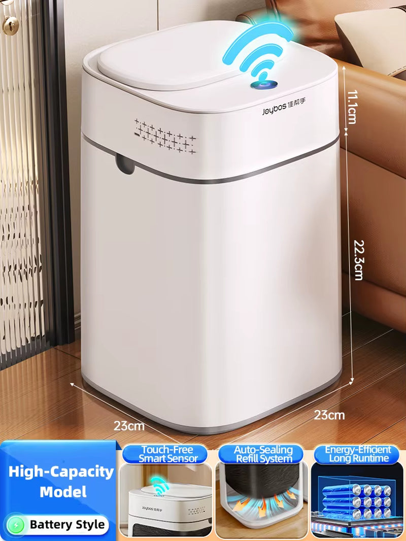 10L Smart Sensing Trash Can Rechargeable Kitchen with Lid Sundry Storage Bucket Bedroom Bathroom Toilet Paper Towel Basket