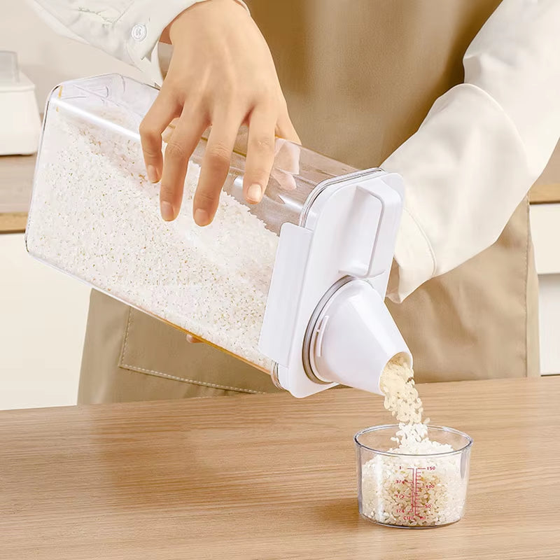 ​​Airtight Food Storage Containers - Premium PP Plastic Canisters for Dry Goods, Grains Kitchen Pantry Organization Sealed Jars​