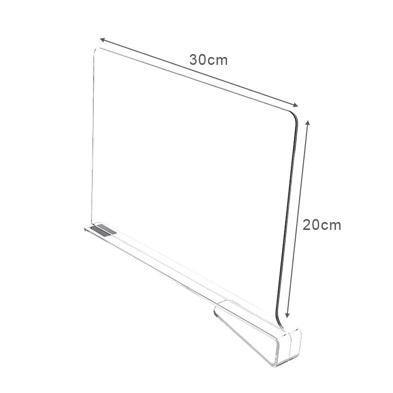 8/6/4/2Pcs Transparent Closet Shelf for Wardrobe Organizer Cloth Divider Cupboard Bookcase Divider Baffle