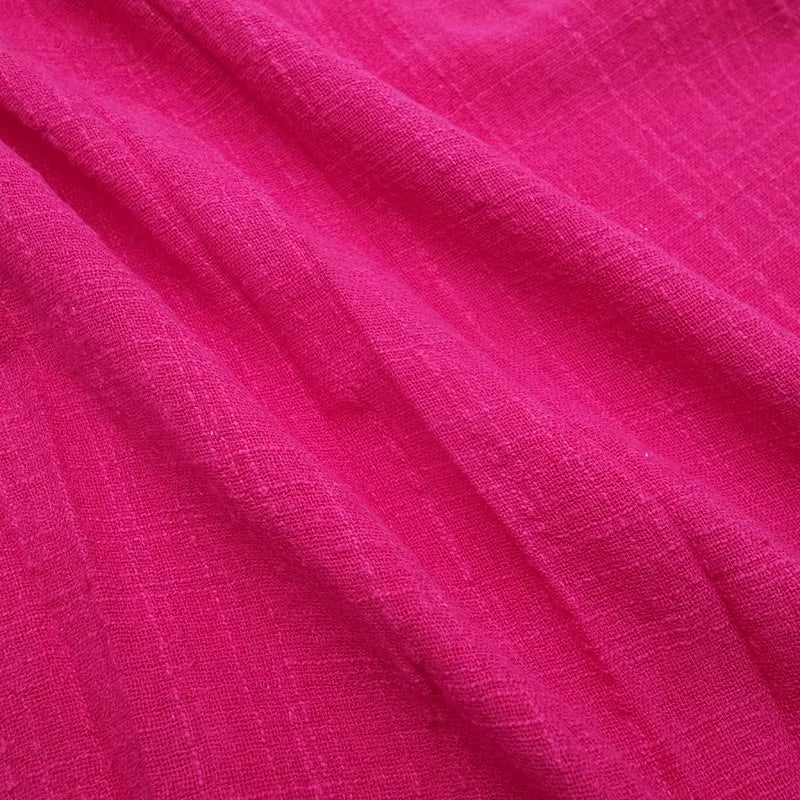 Soft Linen Cotton Fabric Organic Material Pure Natural Flax for Sewing DIY Handmade Clothes Patchwork Fabric