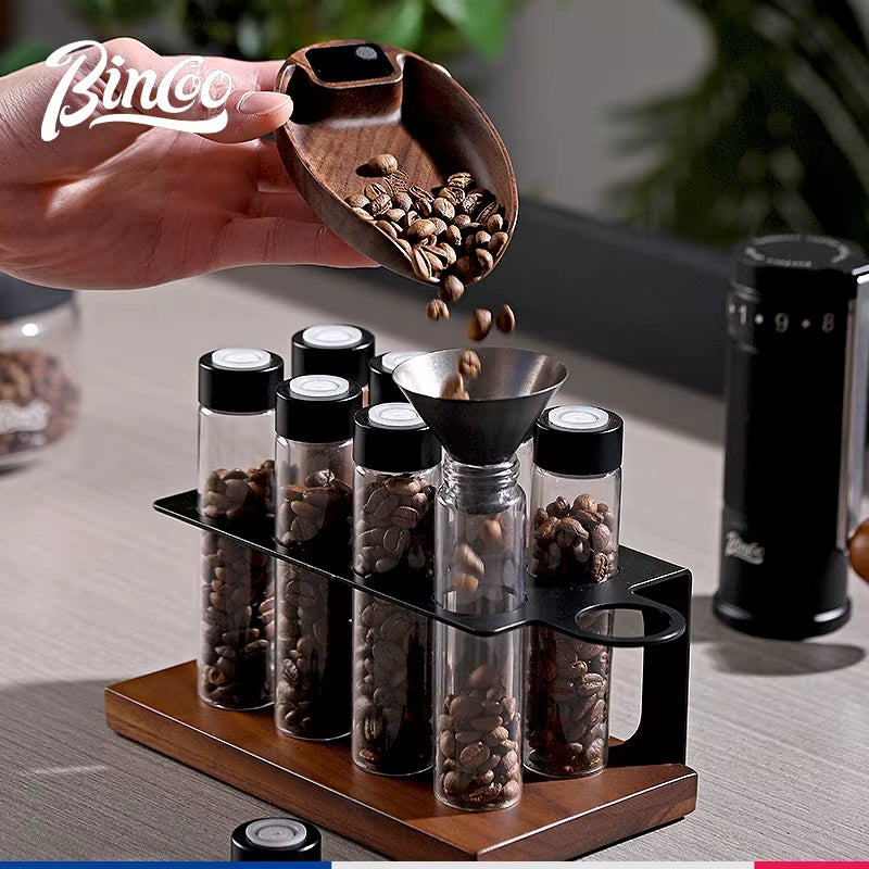 Bincoo Intelligent Electronic Scale Kitchen Scale Professional Coffee Scale Portable Bean Tray Precise 0.1G Weight Rechargeable