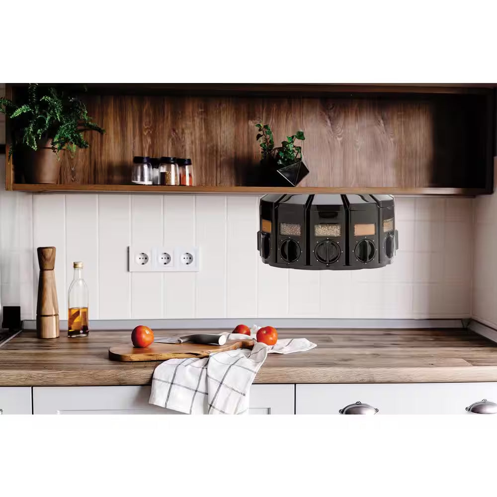 Select a Spice Plastic Black Spice Carousel