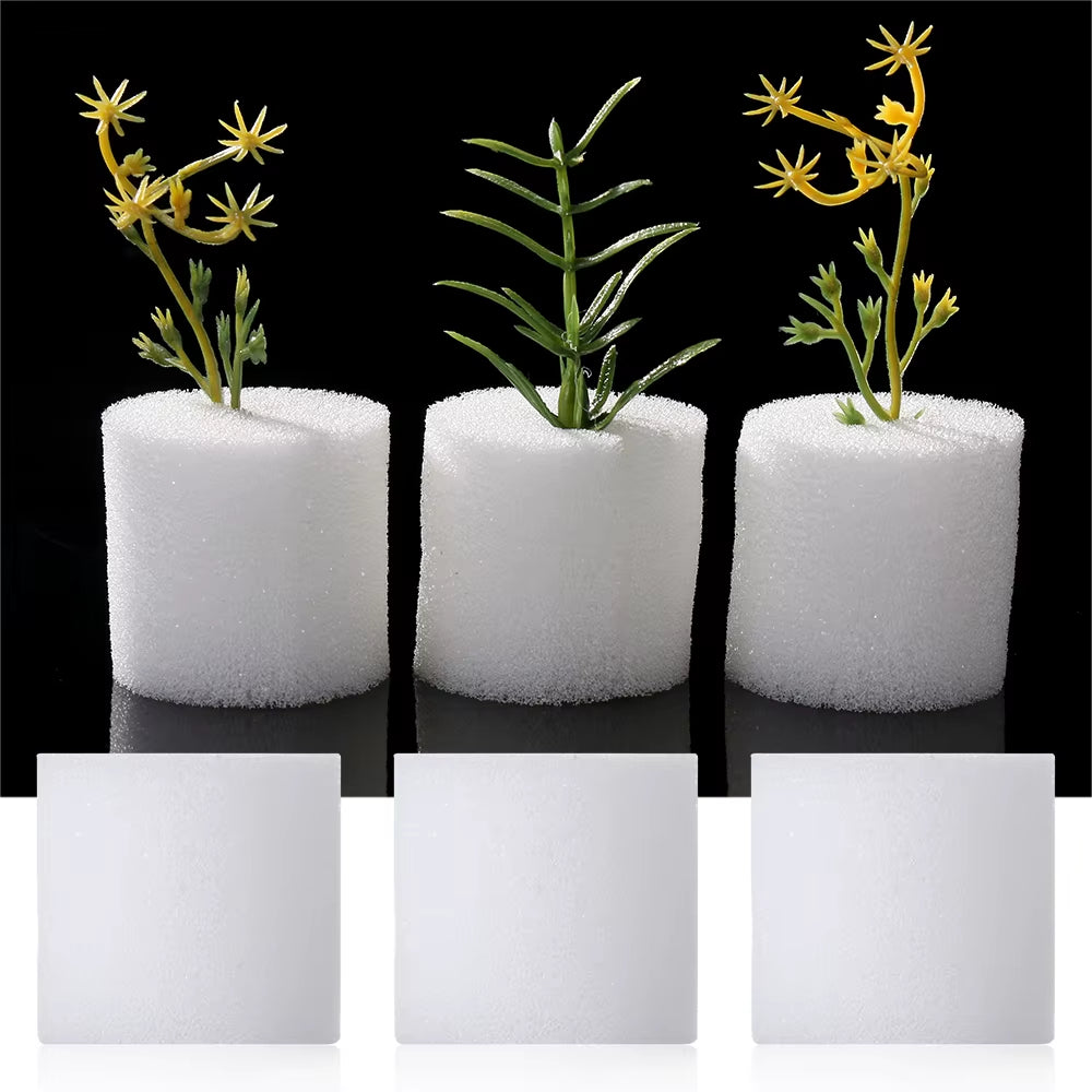 10/50Pcs Soilless Hydroponic Vegetables Nursery Pots Nursery Sponge Flower Seed Soilless Cultivation System Seed Trays