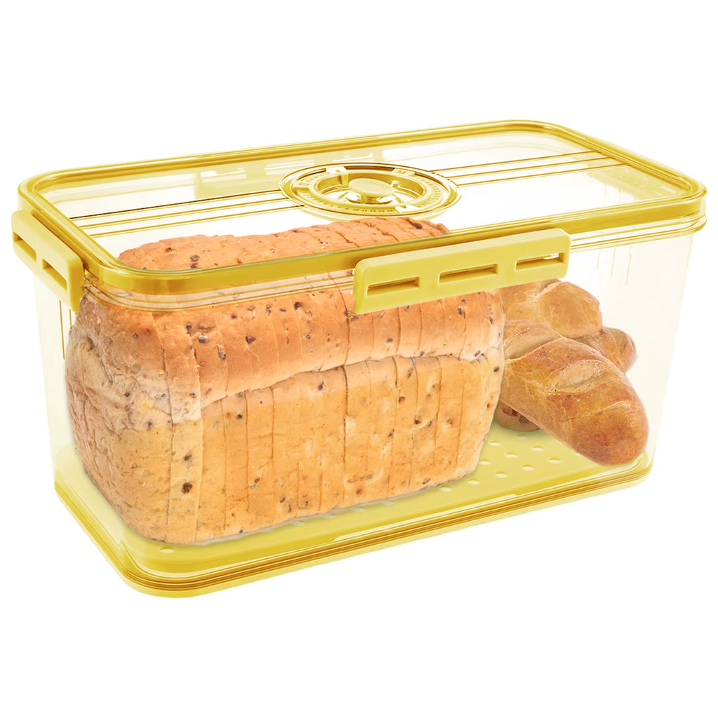 Bread Preservation Box Sealing Bread Toast Storage Container Kitchen Food Keep Fresh Organizer with Snap Time Recording
