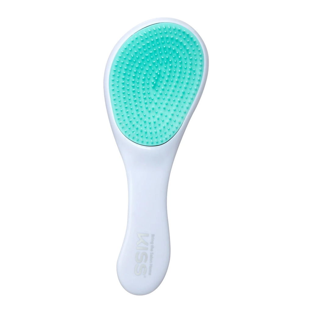 Easy Grip Detangler Brush, Slip-Proof Ergonomic Handle, Unisex, White