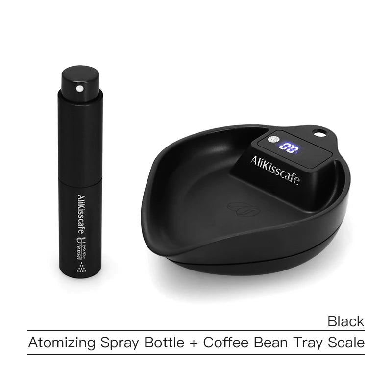 Coffee Scale Electronic Bean Measuring Scale ABS Espresso Weighing Display Tray Spray 0.1G Kitchen Barista Accessory