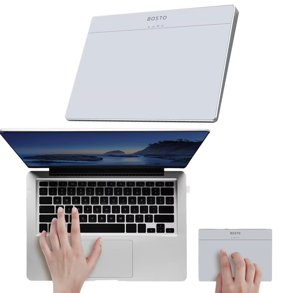 Bluetooth-Compatible Touchpad High Precision Haptic Feedback USB Touchpad Mouse Wired Precision Trackpad for Desktop Laptop User