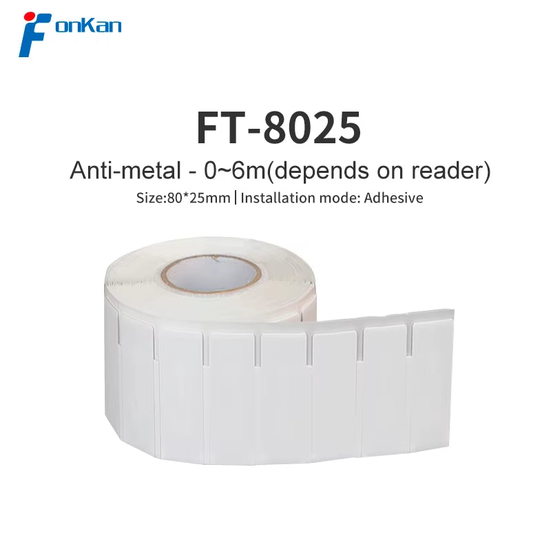 100Pcs  UHF Label 860Mhz 960Mhz Impinj Monza R6P Flexible Printable Anti-Metal RFID Tag