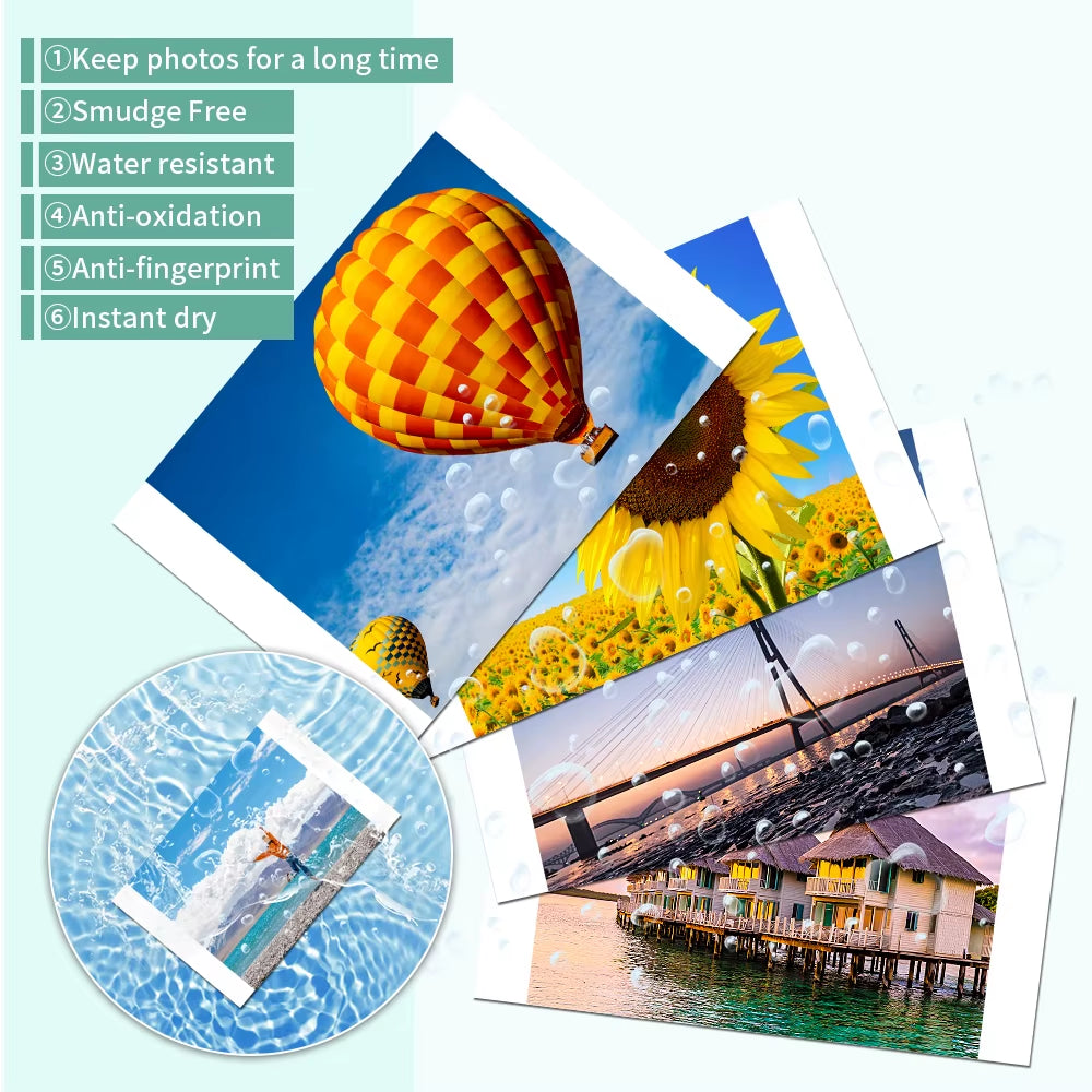 Compatible Canon Selphy CP1300 CP1500 CP1000 Photo Printer Photo Paper Sheet Waterproof Vivid KP-108IN Photo Paper KP36IN Photo