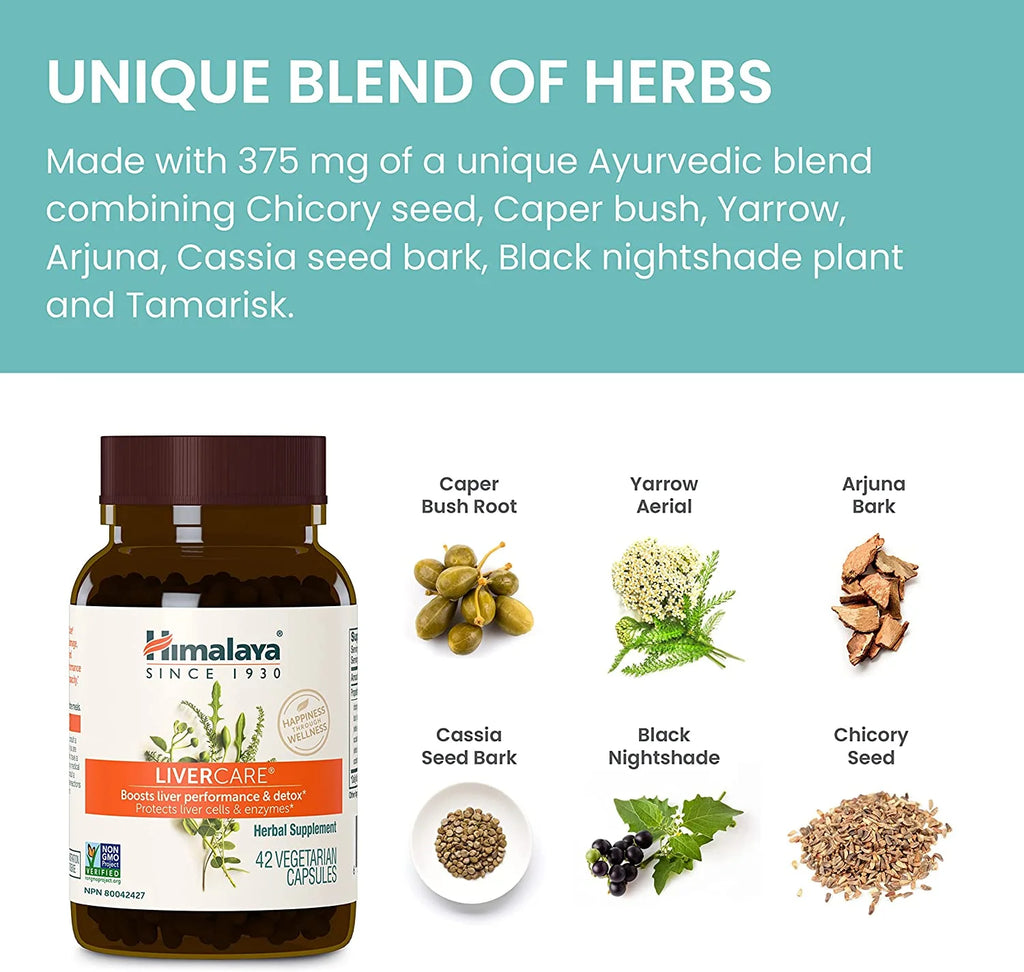 Livercare Supplement, Liver Cleanse Formula, Eliminates Waste, Cleansing, Vegan, Non-Gmo, 90 Capsules