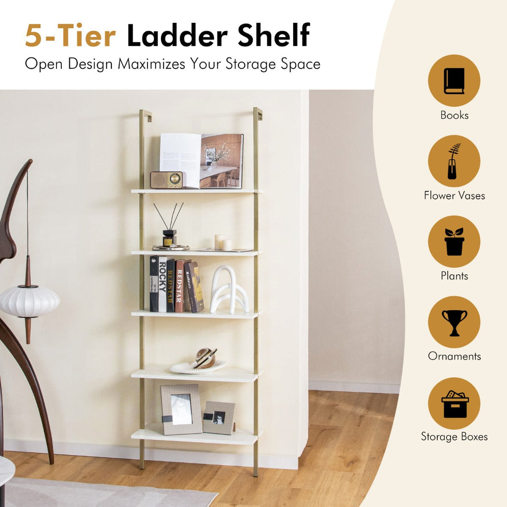 NNECW Wall Mounted Display Rack Bookshelf for Office-2