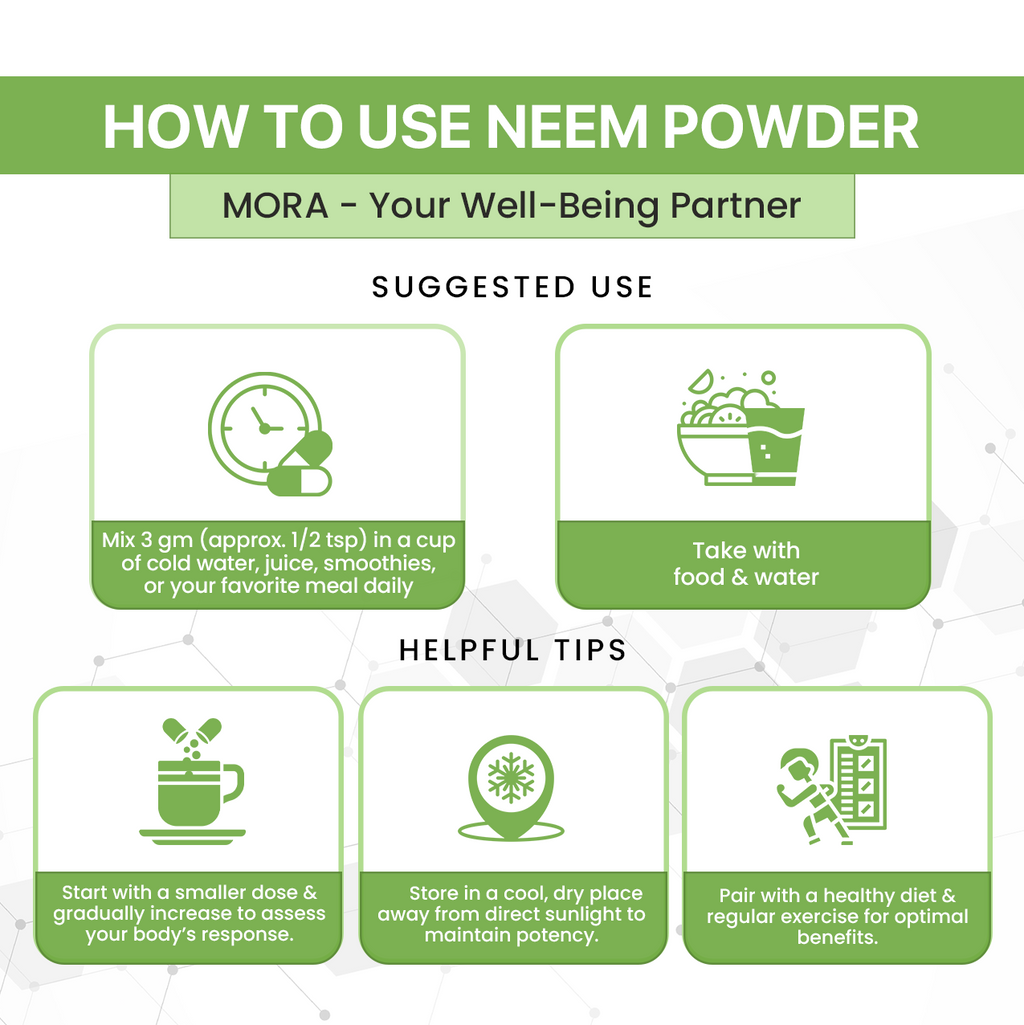 Neem Powder for Skin Purity, Health & Detox Support-2