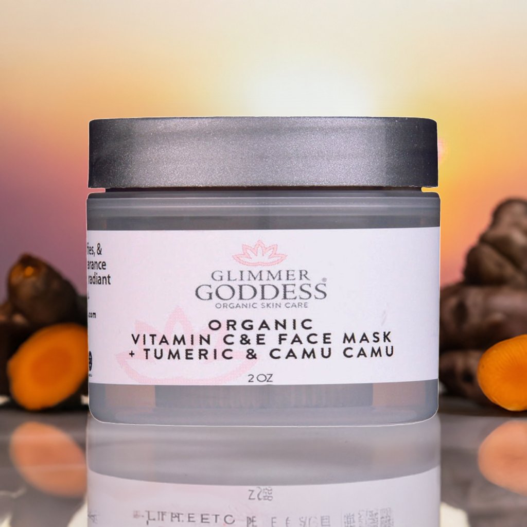 Organic Glow Up Tumeric Vitamin C & E Brightening Face Mask - 2 oz.-2