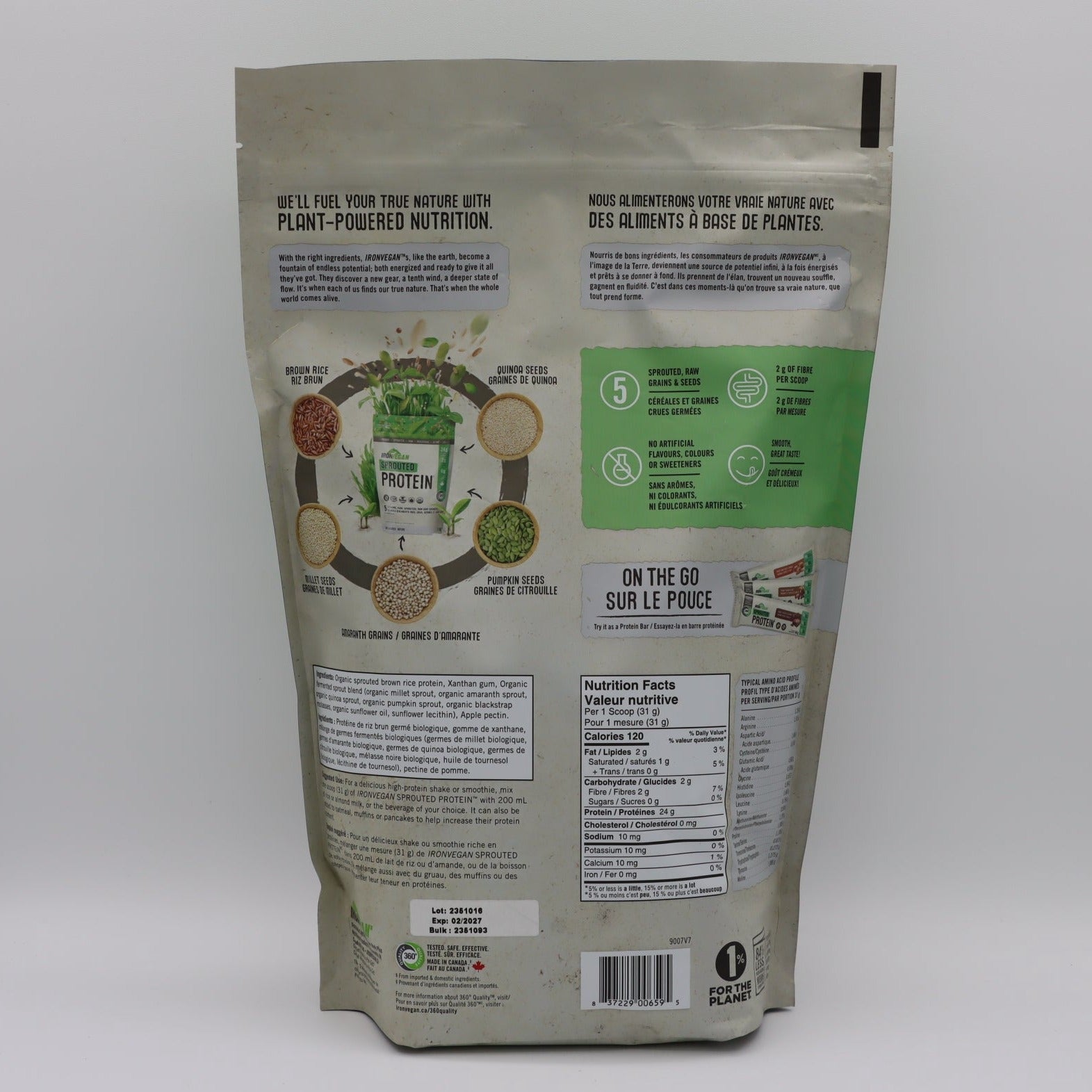 Sprouted Protein Drink Mix